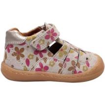 Bottines enfant Babybotte Bottillons Stylo semi-ouverts Cuir Imprimé Blanc