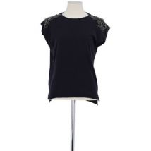 T-shirt Maje T-shirt en coton noir