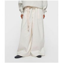 Pantalon 10 Days Wide Pants Twill Pearl