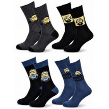Chaussettes Les Minions Minions - Chaussettes Homme Licence Pack (Lot) 4 Paires 3667A