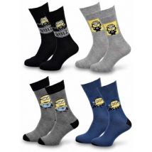 Chaussettes Les Minions Minions - Chaussettes Homme Licence Pack (Lot) 4 Paires 3667B