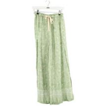 Pantalon Sunday Pantalon droit en soie vert