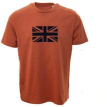 T-shirt Harrington T-shirt "Union Jack" brown / bleu marine