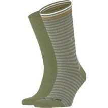 Socquettes Burlington Everyday 2-Pack Rayures Vert