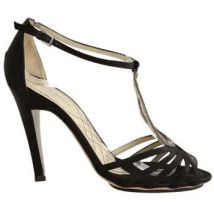 Sandales Alberta Ferretti Talons en daim noirs