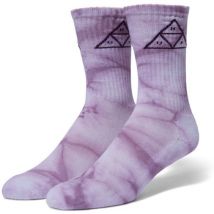 Chaussettes Huf SOCKS TRIPLE TRIANGLE TIEDYE CREW PURPLE