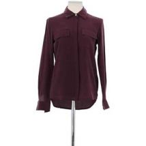 Chemise Max & Moi Chemise en soie bordeaux