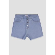 Short Enorsia Shorts coupe droite boutonnés avec ourlet brut