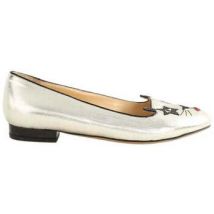 Mocassins Charlotte Olympia Ballerines en cuir grises