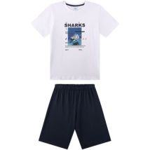 Ensembles enfant Sanetta Garçon Pyjama Pyjama short Teens Sharks