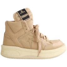 Baskets montantes Rick Owens Baskets en cuir beiges