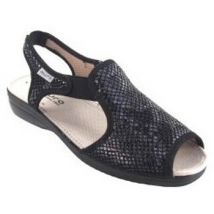 Sandales compensées Muro Pieds délicats pour femme 832 noir