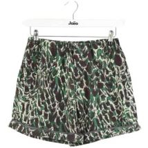Short Golden Goose Mini short en soie vert