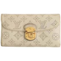 Portefeuille Louis Vuitton Portefeuille en cuir gris