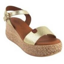 Sandales compensées Eva Frutos Sandale pour femme dorée 3792