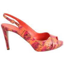Sandales à talon Sergio Rossi Talons en cuir orange