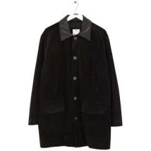 Manteau Saint Laurent Manteau en cuir noir