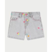 Short enfant Billieblush Short Denim Cœurs Brodés Relax Fit