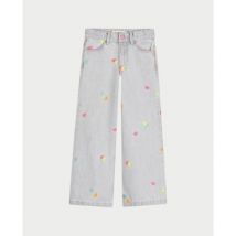 Jeans flare / larges Billieblush Pantalon Denim Wide Fit Cœurs Brodés