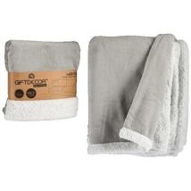Plaids, jetés Gift Decor Plaid Couverture Polaire Gris clair