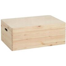 Malles, coffres de rangements Brst Zeller Boîte de rangement en pin massif avec couvercle