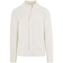 Gilet Bomboogie MM8220 KNY5 HIGH NECK CARDIGAN-00 OPTIC WHITE