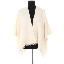 Ponchos / Capes de pluie Maje Poncho en laine écru