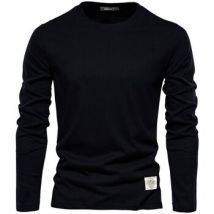 T-shirt vintacy T-S manches longues--H-2301_Black
