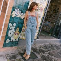 Combinaisons Favorite People Denim Overalls - Denim