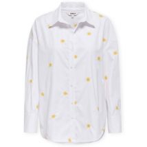 Blouses Only Oregon Alva Shirt - Bright White/Sun Embroidery