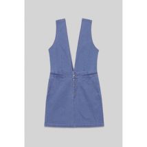 Robe courte Enorsia Robe denim en V profond et mini