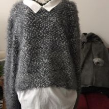Pull Derhy Pull gris métallisé René Derhy