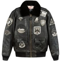 Blouson Top Gun Blouson en cuir TG1 Ref 66535 Noir