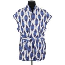 Gilets de costume V.de.vinster Veste en coton bleue
