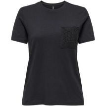T-shirt Only ONLENJA S/S O-NECK POCKET TOP JRS