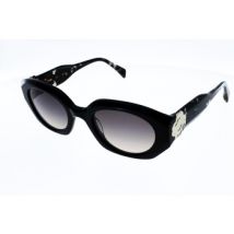 Lunettes de soleil Maje femmes 5042 Noire de forme rectangulaire