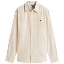 Chemise Tommy Jeans CHEMISE TJM REG LINEN BLEND SHIRT EXT - GENTLE GOLD - M