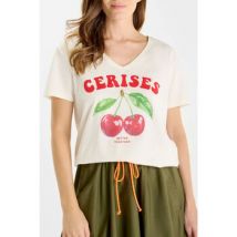T-shirt Dogg Tee Shirt LE TEMPS DES CERISES ALYNE Off White Cerise