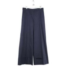 Pantalons large Nina Ricci Pantalon large en coton bleu