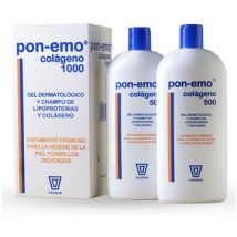 Shampooings Pon-Emo Colágeno Gel Dermatológico Y Champú Pack 2 X