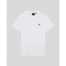T-shirt Lyle & Scott TS2406V POPCORN JACQUARD T-SHIRT-626 WHITE