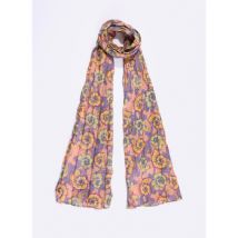 Echarpe La Fiancee Du Mekong Foulard imprimé voile de coton bio LAVANDI