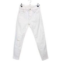 Jeans Bershka Jean Taille 34 / XS Blanc