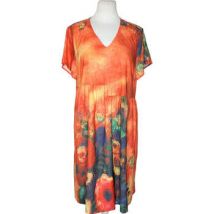 Robe courte Tendency Robe Taille 38 / M Orange