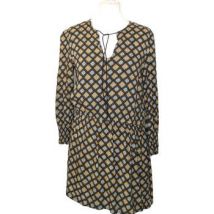 Robe courte Color Block Robe Taille 36 / S Bleu