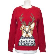 Sweatshirts Clockhouse Pull/Gilet Taille 38 / M Rouge