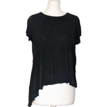 T-shirt Zara Top/T-shirt Taille 38 / M Noir