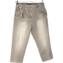 Jeans 3/4 & 7/8 Terre De Marins Pantalon/Pantacourt Taille 42 / XL Beige