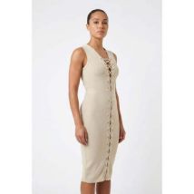 Robes midi Bisou's Project Robe Taille 38 / M Beige
