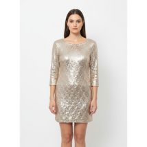 Robe courte London Robe courte Taille 40 / L Beige